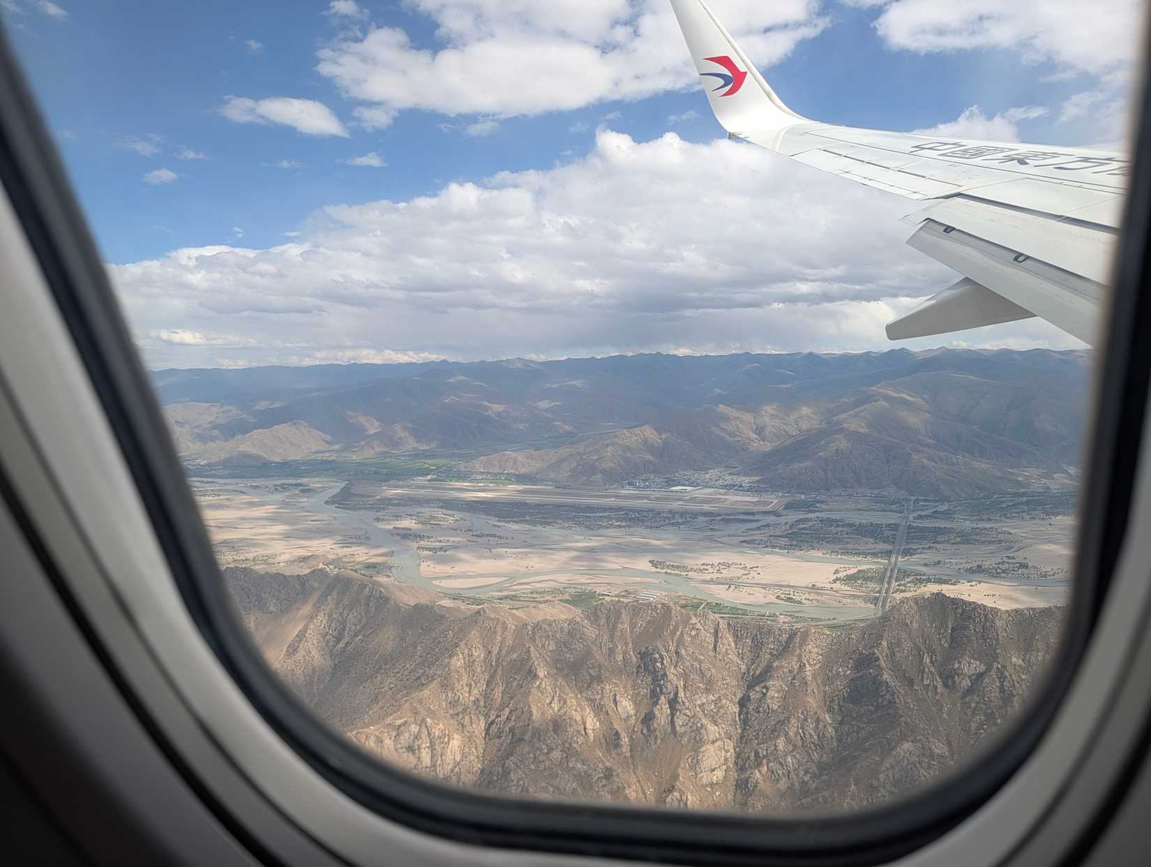 Lhasa Airport from the air