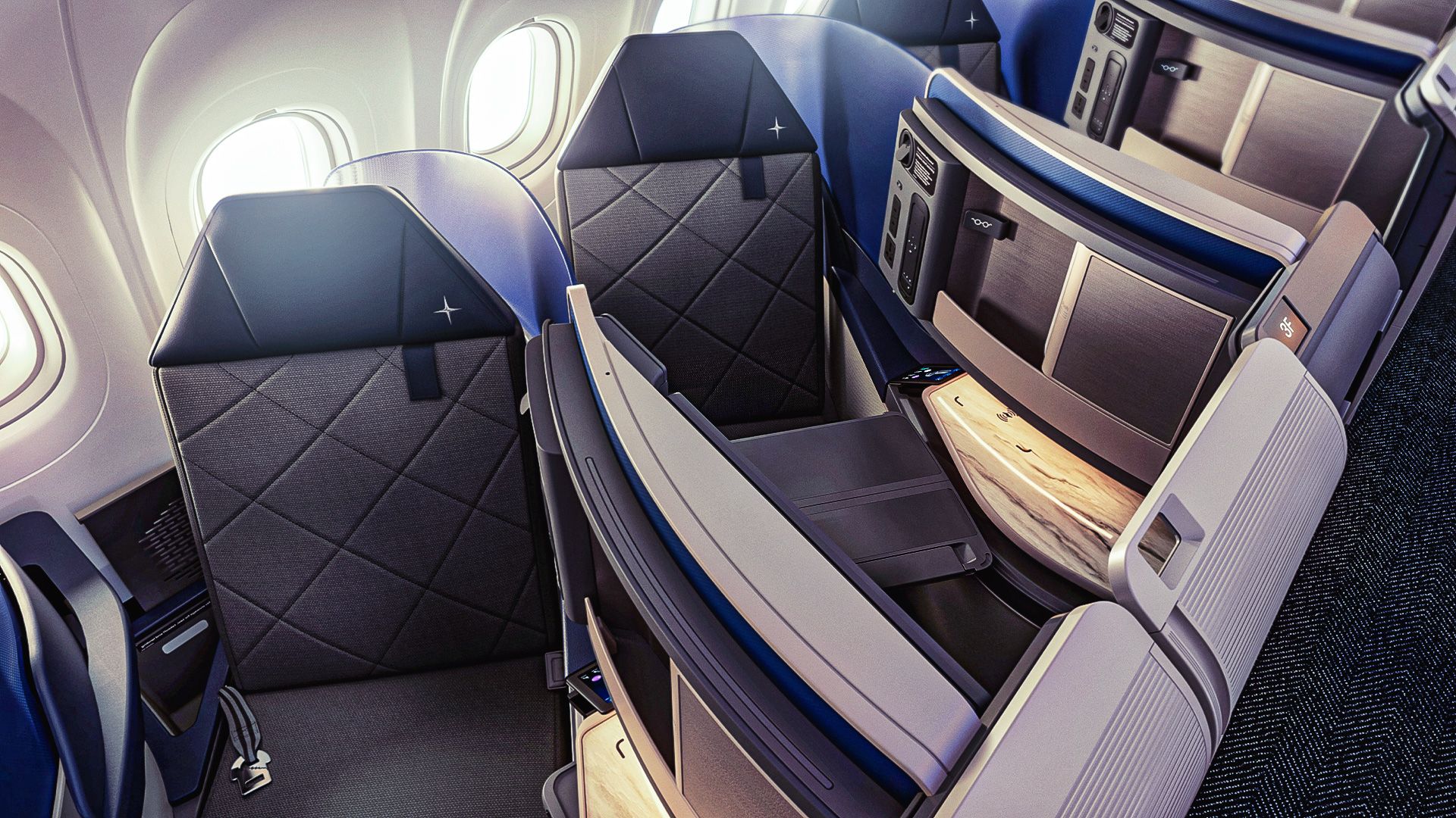 United Airlines lie-flat business class custom thumbnail