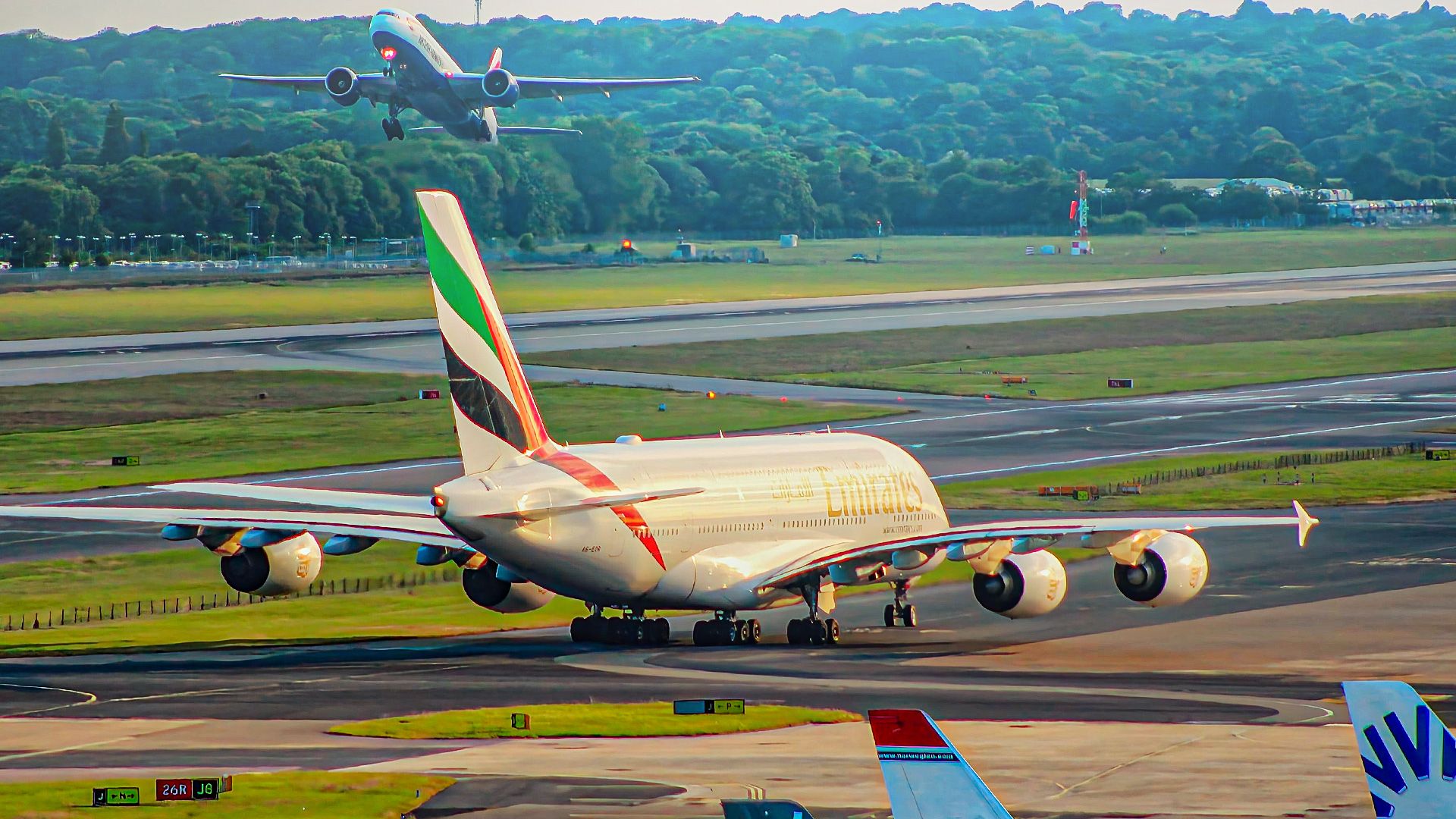 London-Gatwick Emirates A380
