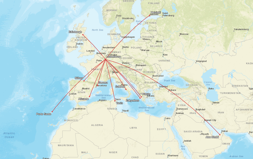 Luxair New Routes