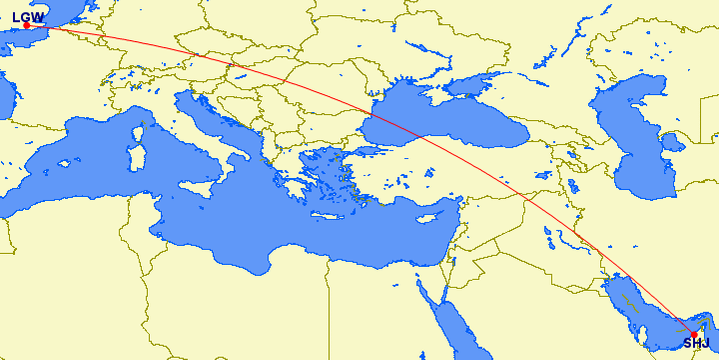 map SHJ-LGW