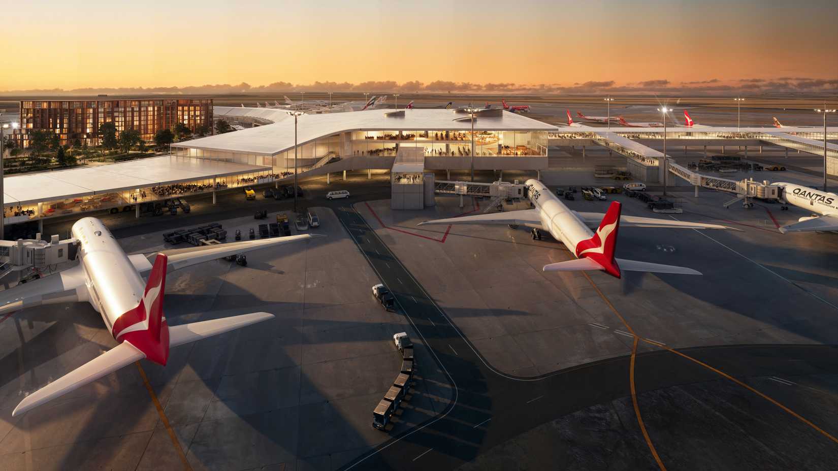 Perth Airport new terminal rendering 