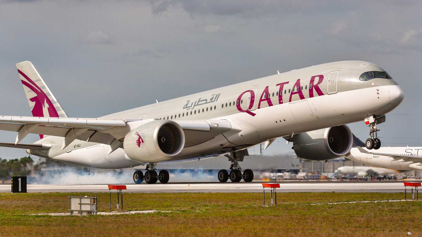 Qatar Airways A350 at Miami