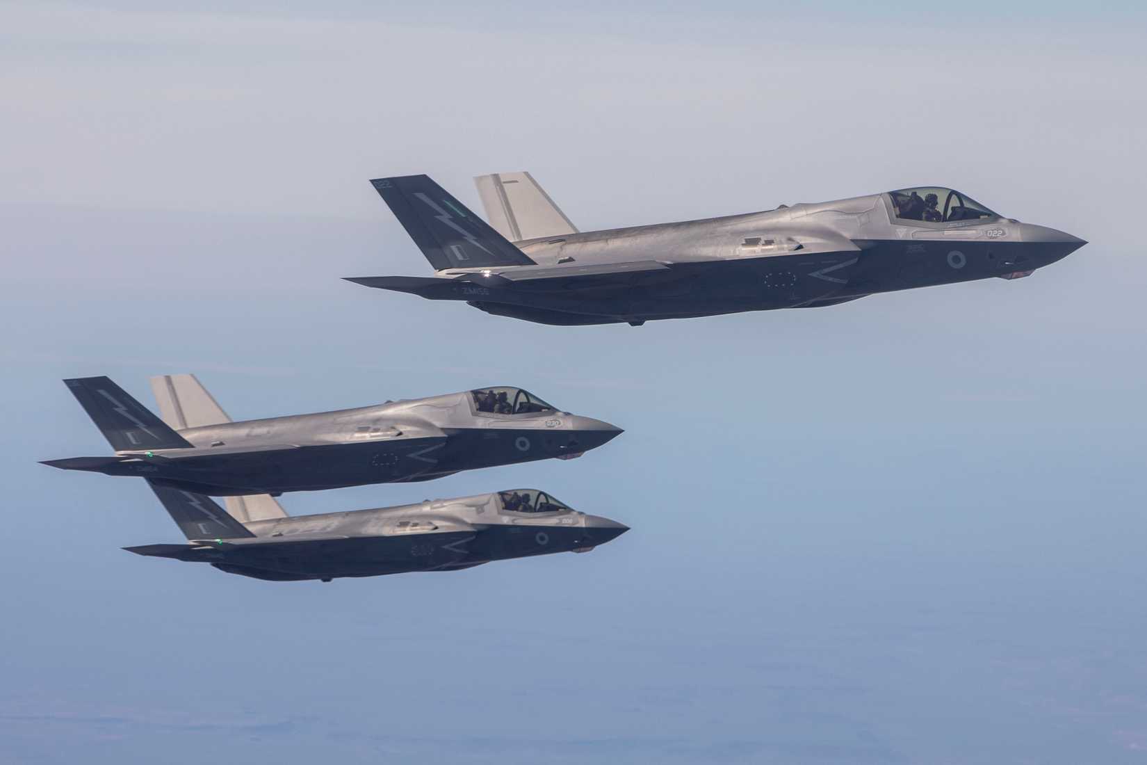 Royal Air Force F-35B Lightning II aircraft with 617 Squadron