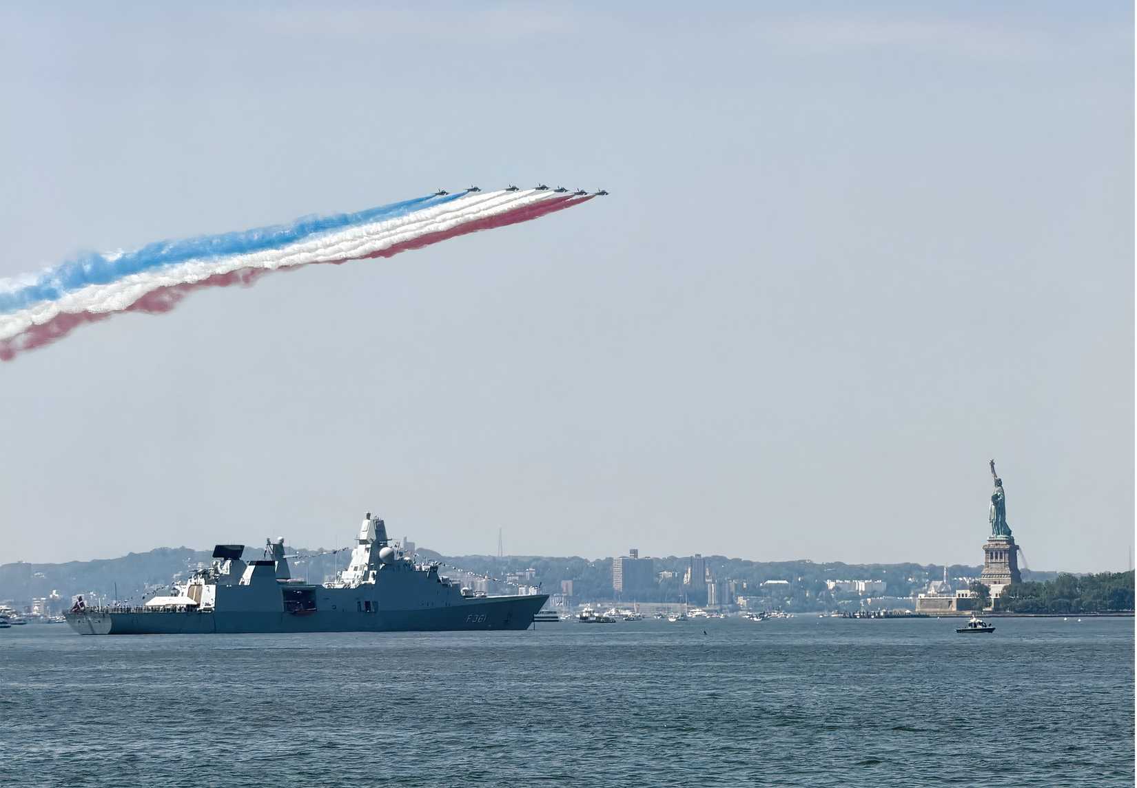 4th of July flyover over New York Harbor