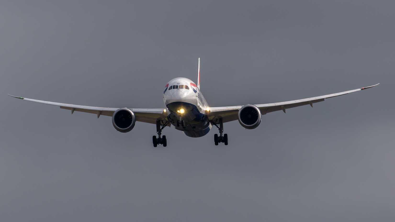 British Airways Boeing 787 in flight 