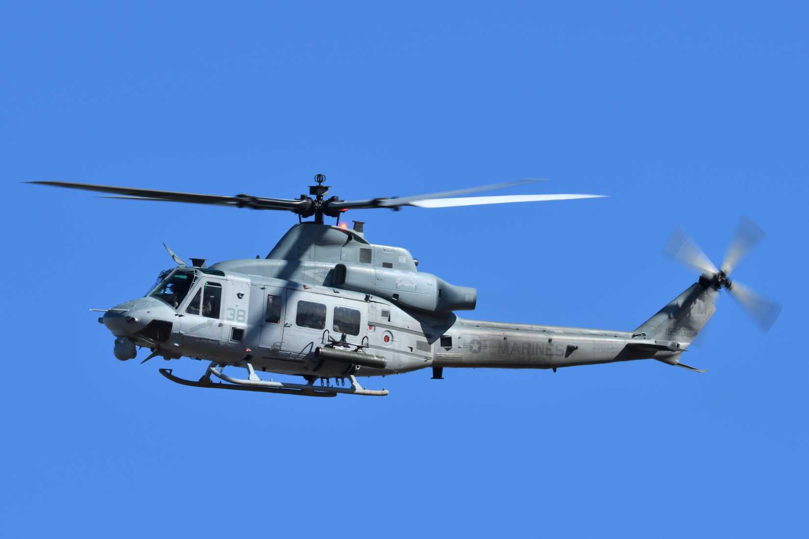 US Marine Corps UH-1Y In Flight