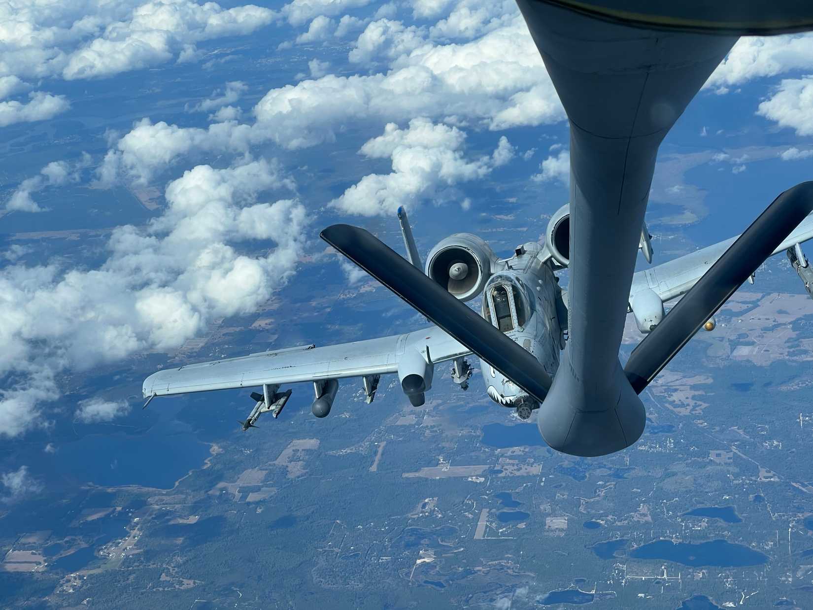 A-10 Warthog Flying over Florida