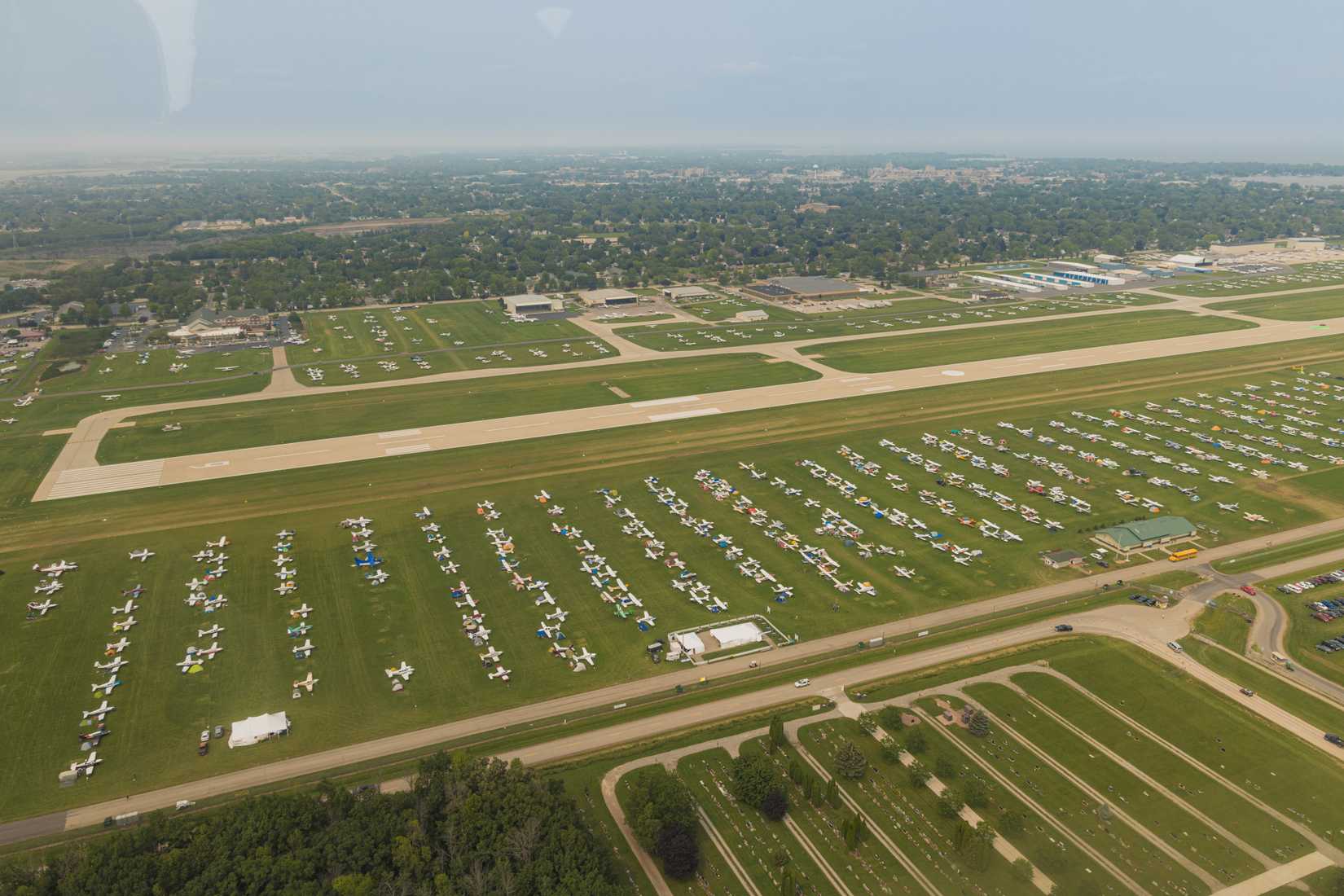 Oshkosh Airshow Aerial View
