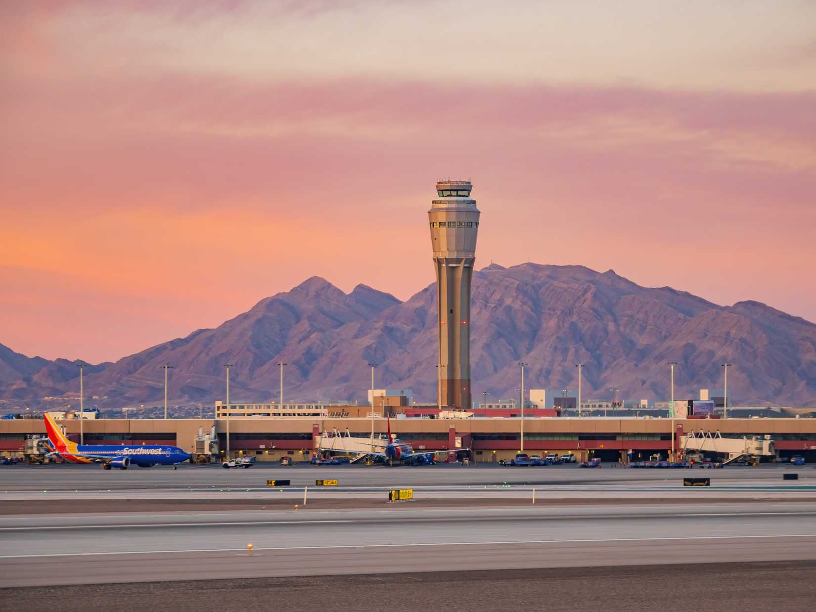 Las Vegas Airport Sunset