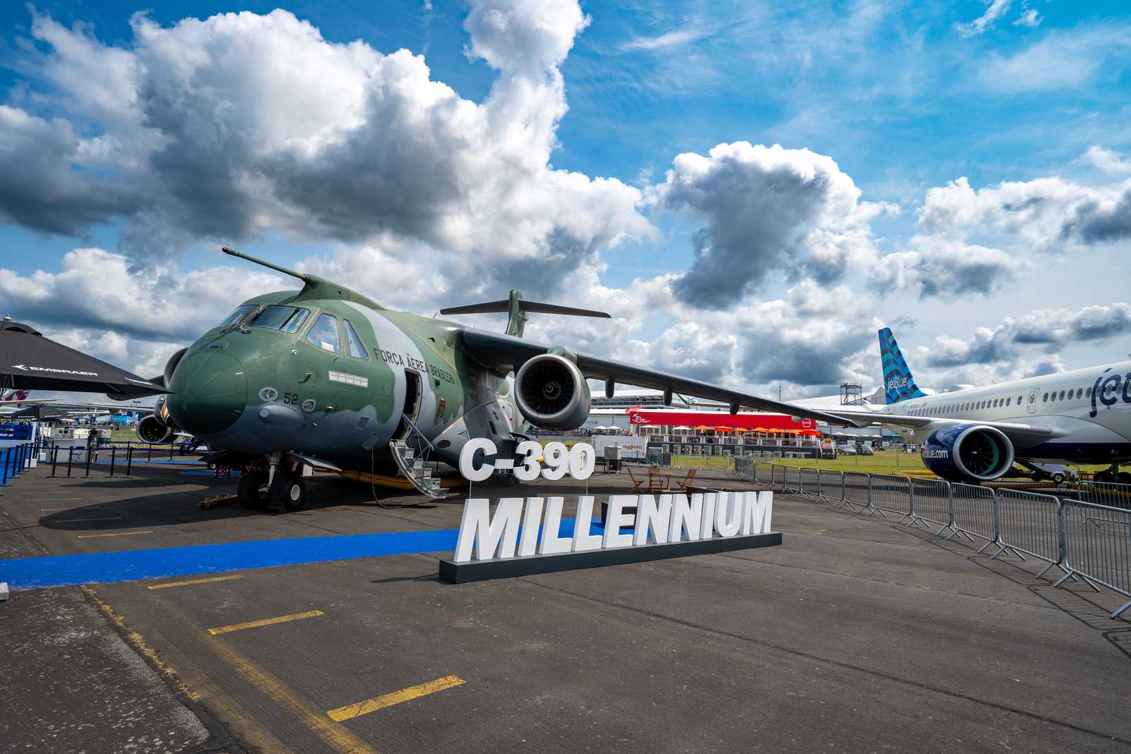 Embraer C390 At Farnborough