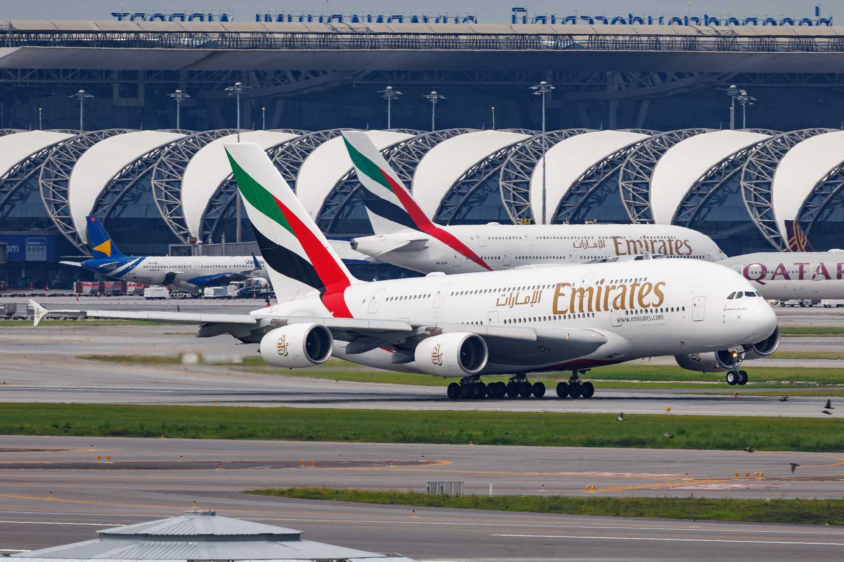 Emirates Airbus A380 aircraft 