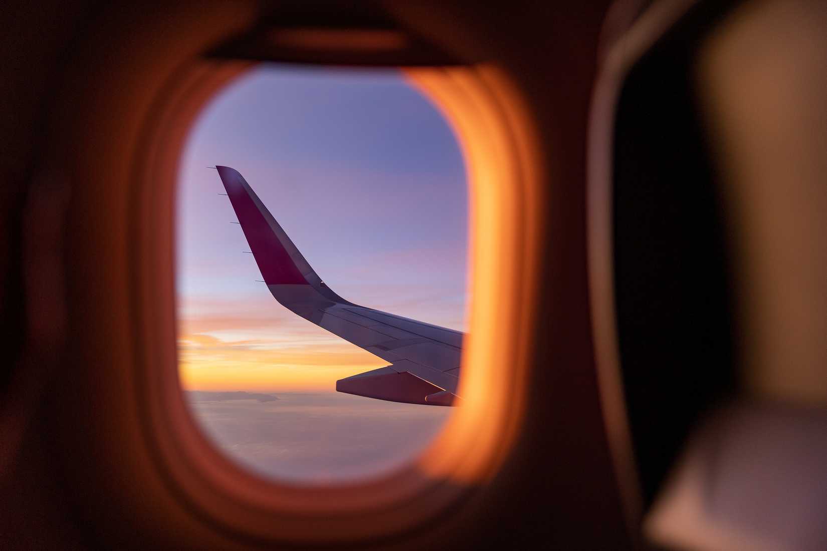 View Out Of Aircraft Window