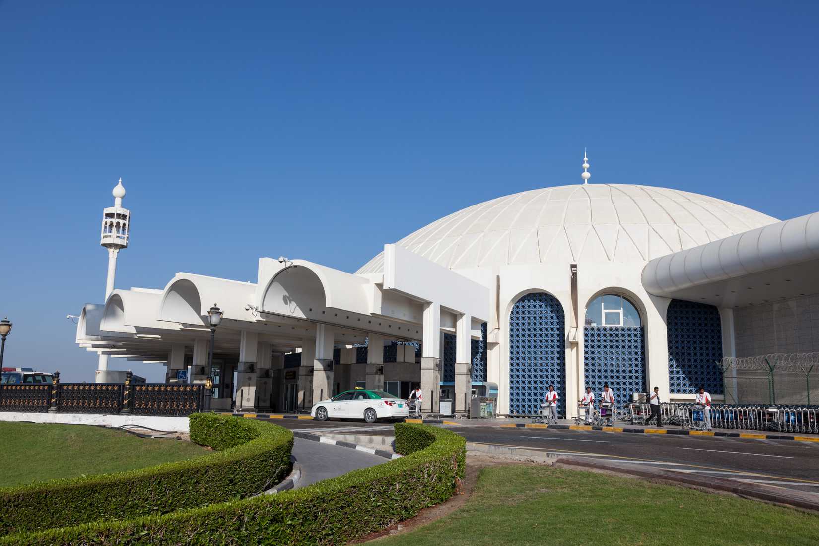 SHARJAH, UAE - DEC 17: Terminal at Sharjah International Airport. December 17, 2014 in Sharjah, United Arab Emirates