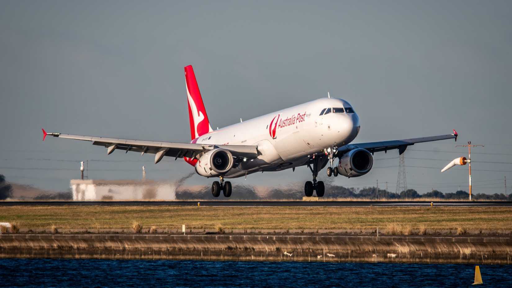 Qantas A321 Freighter Landing