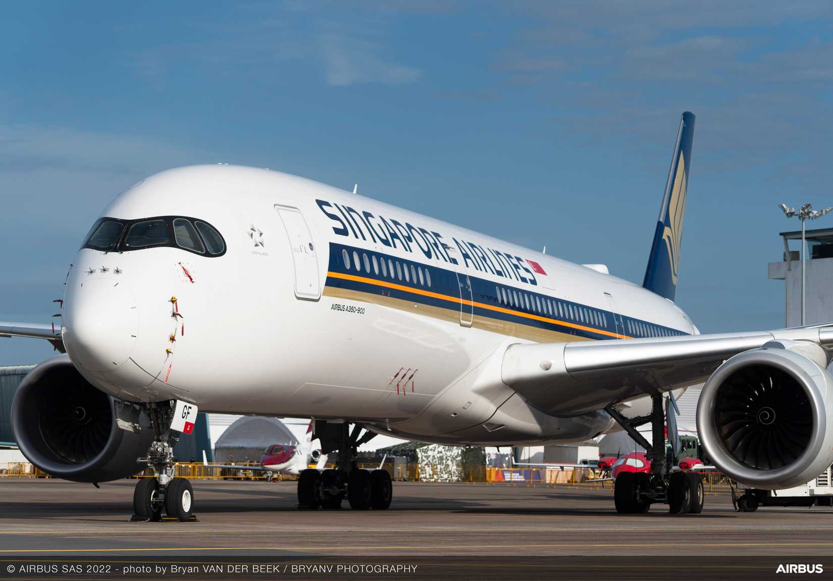 Singapore Airshow 2022, A350-900 on static display