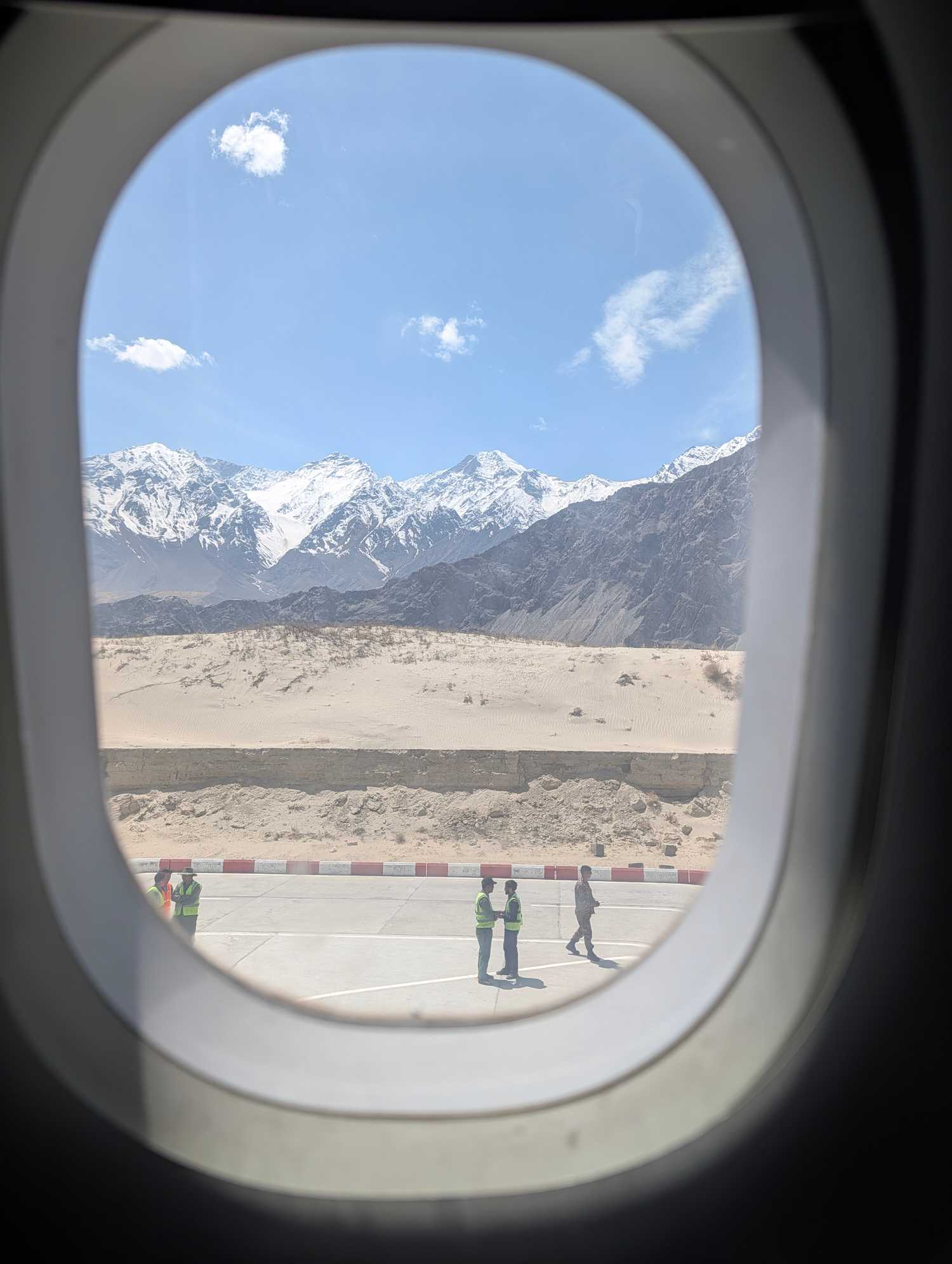 Skardu Airport after boarding