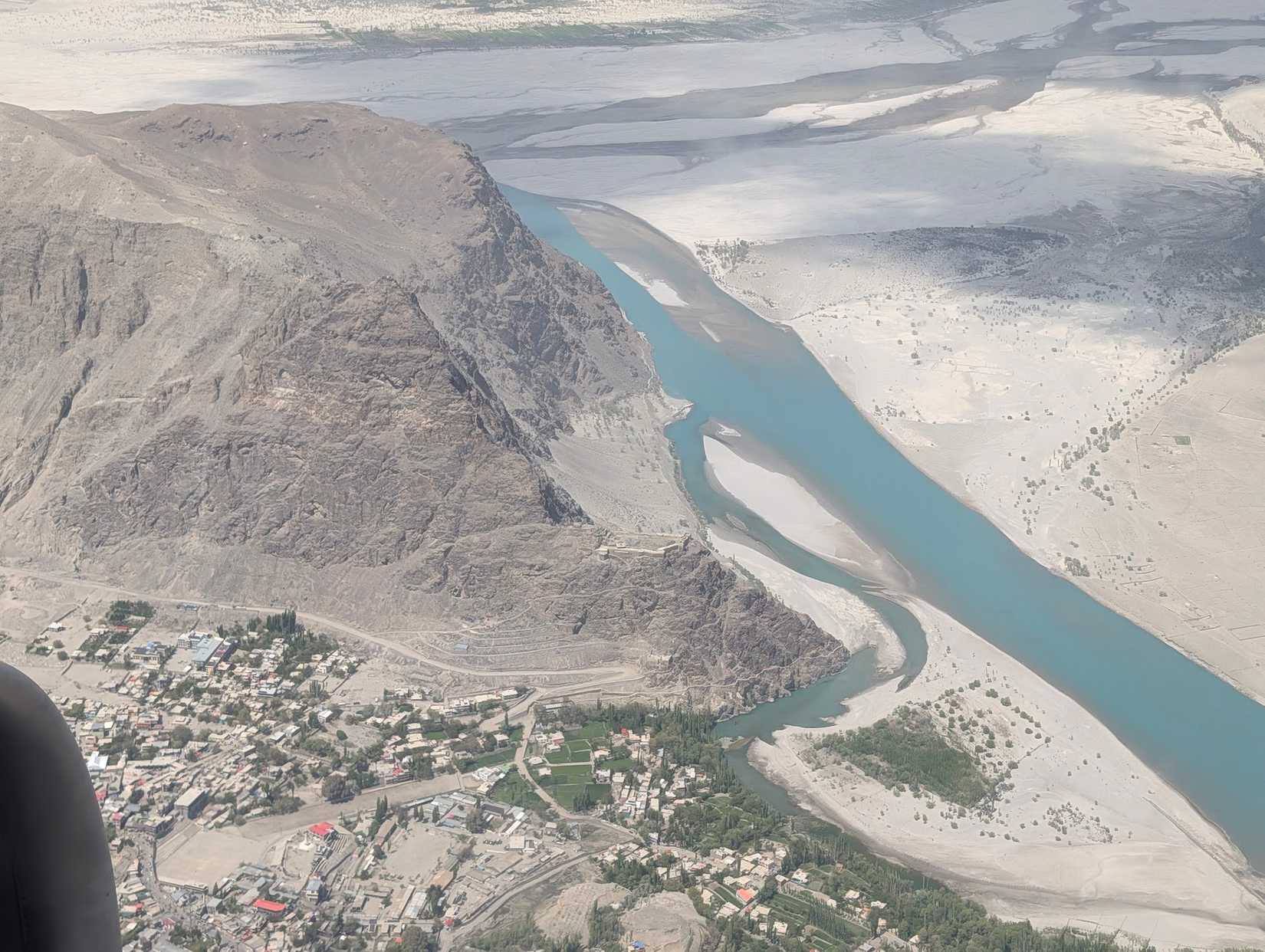 Skardu city during flight turn-1