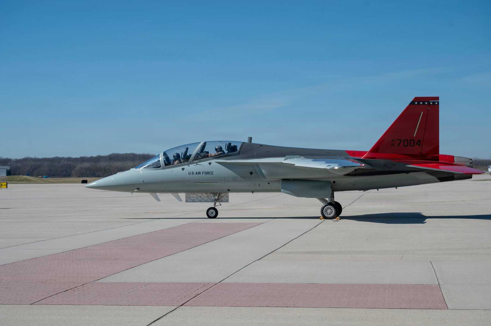 T-7A Red Hawk Lands at Wright-Patterson AFB
