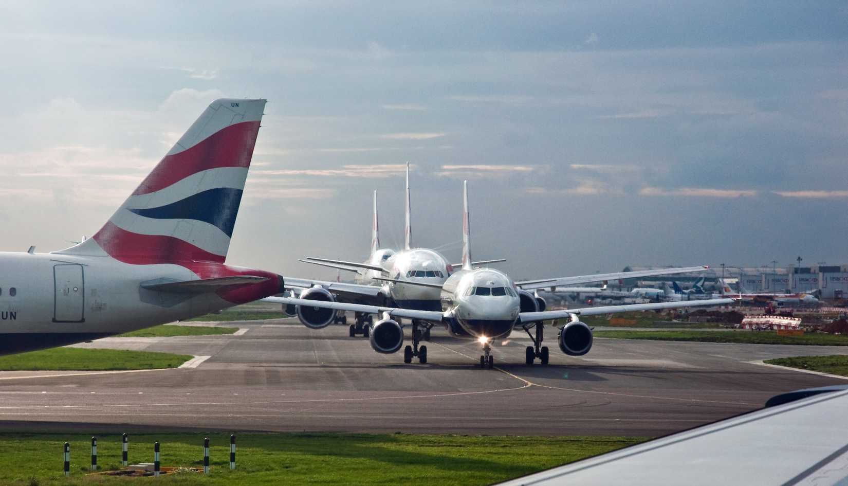 LHR Take Off Queue British Airways