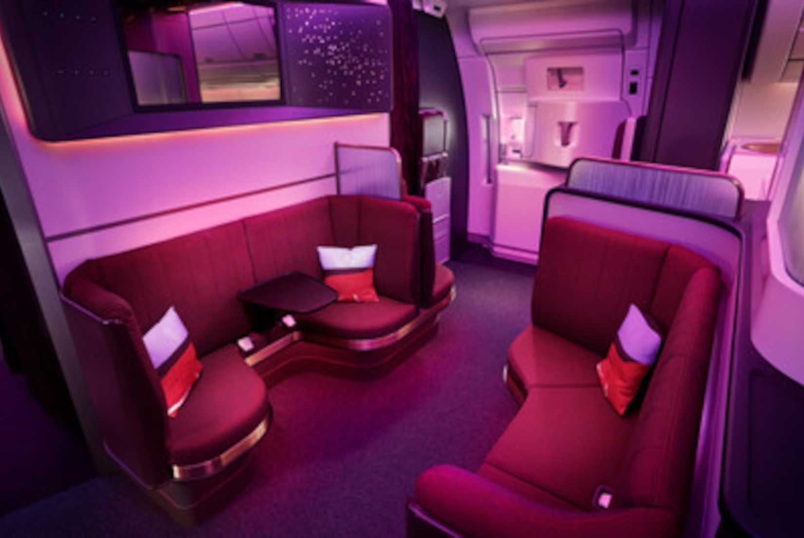 The Loft Area on board Virgin Atlantic Airbus A350