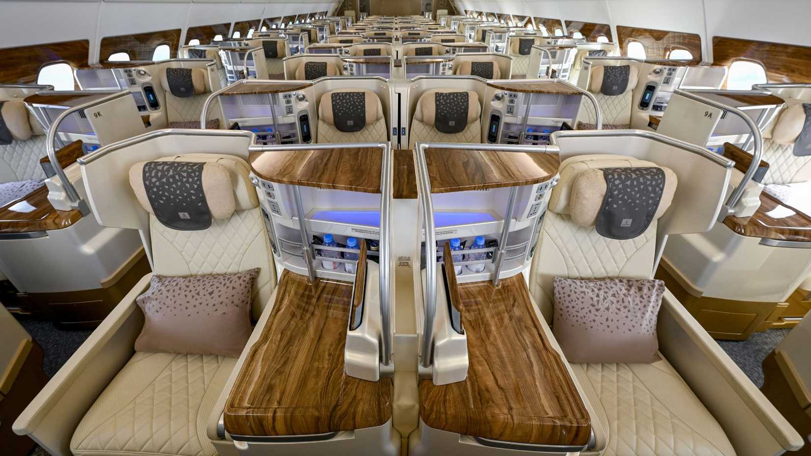 Business Class in the newly retrofitted A380 aircraft