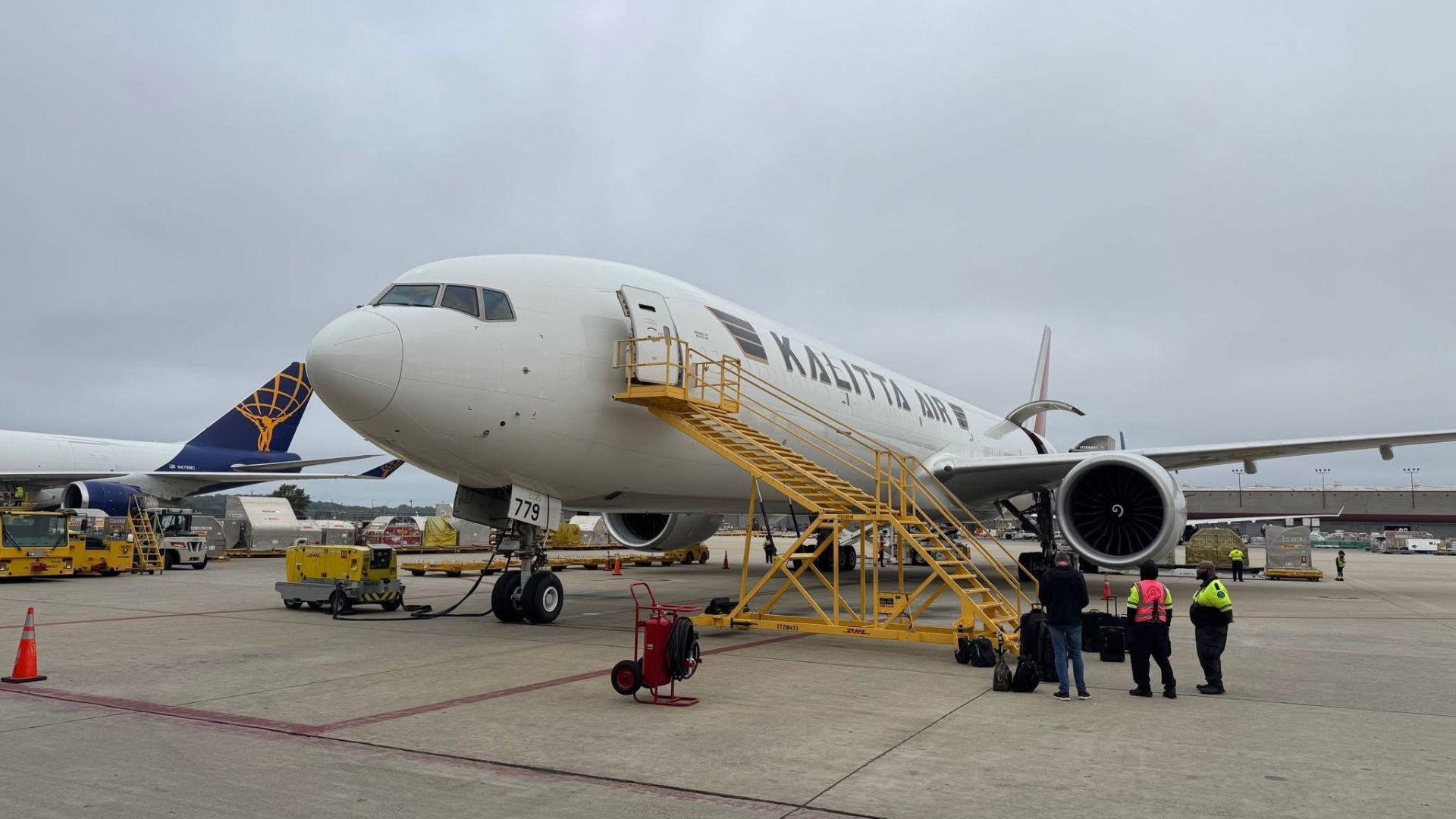 Kalitta Air Ferries Boeing 777-300ER Freighter To Michigan For Repairs After Tail Strike