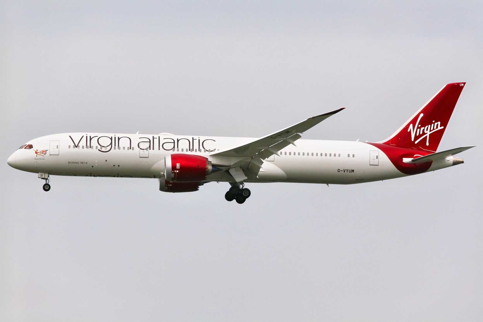 Virgin Atlantic 787-9 on short final