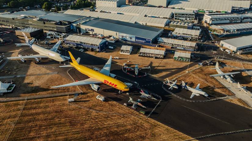 Farnborough International Airshow Aerial View