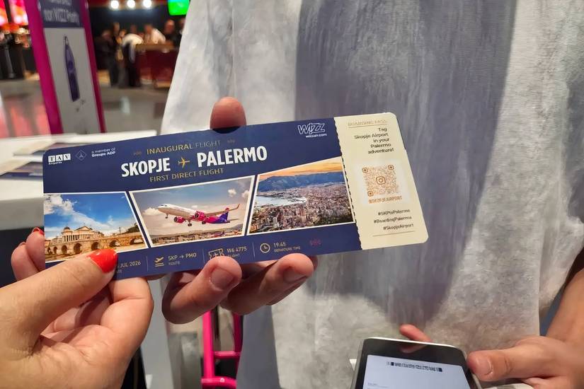 Wizz Air Skopje to Palermo launch1