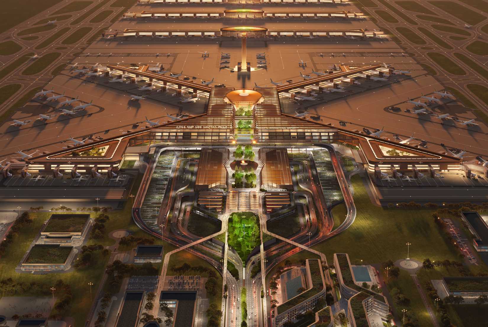 Bishoftu Airport At Night