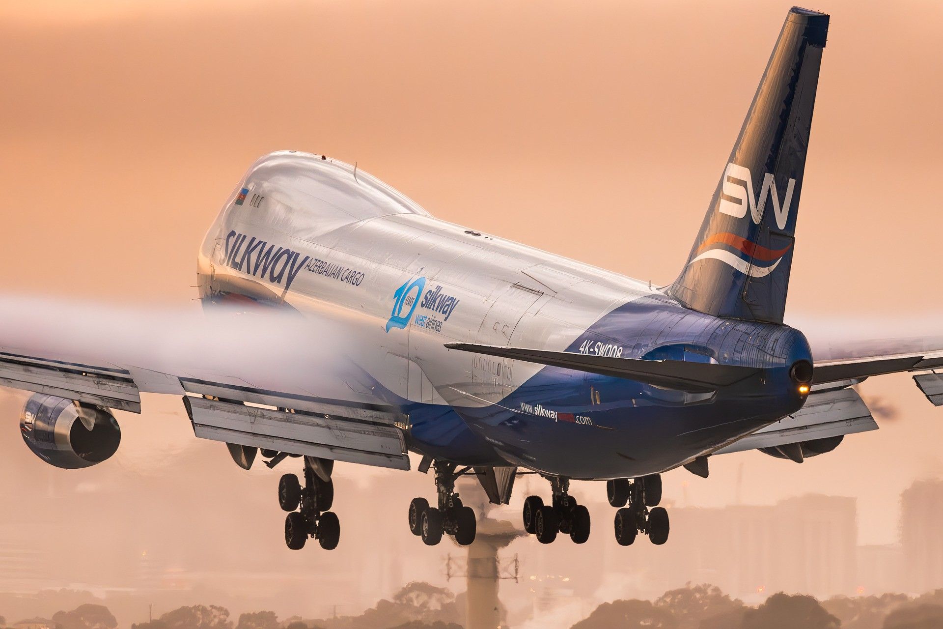 Silk Way West 747-8 Flies To Dallas Instead Of Houston, Then