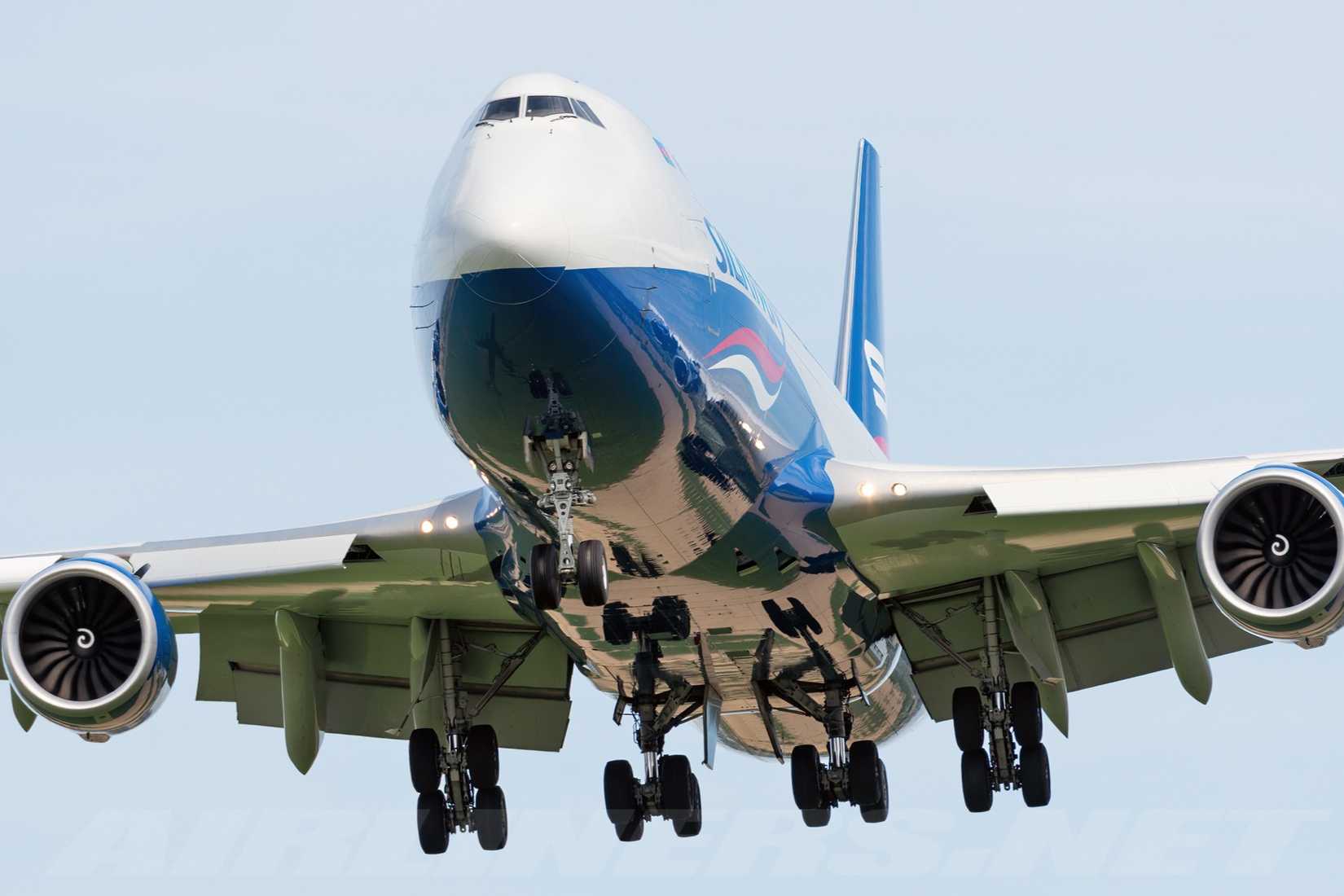 Silk Way West Boeing 747-8F on final approach