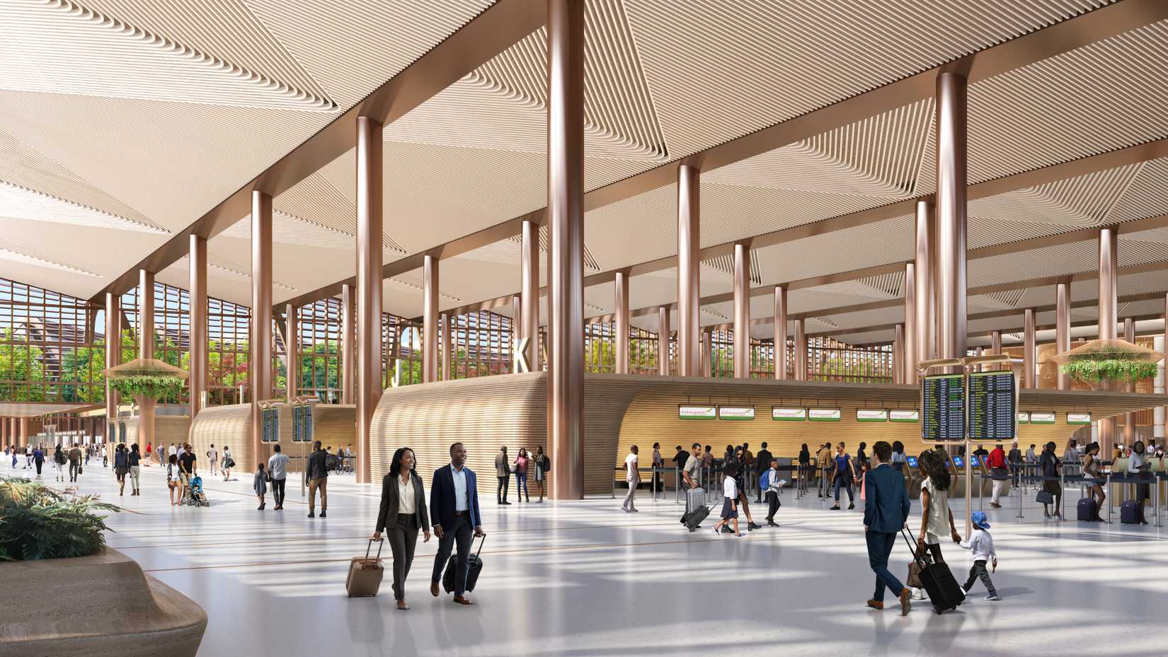 Check-in Hall At The New Bishoftu International Airport