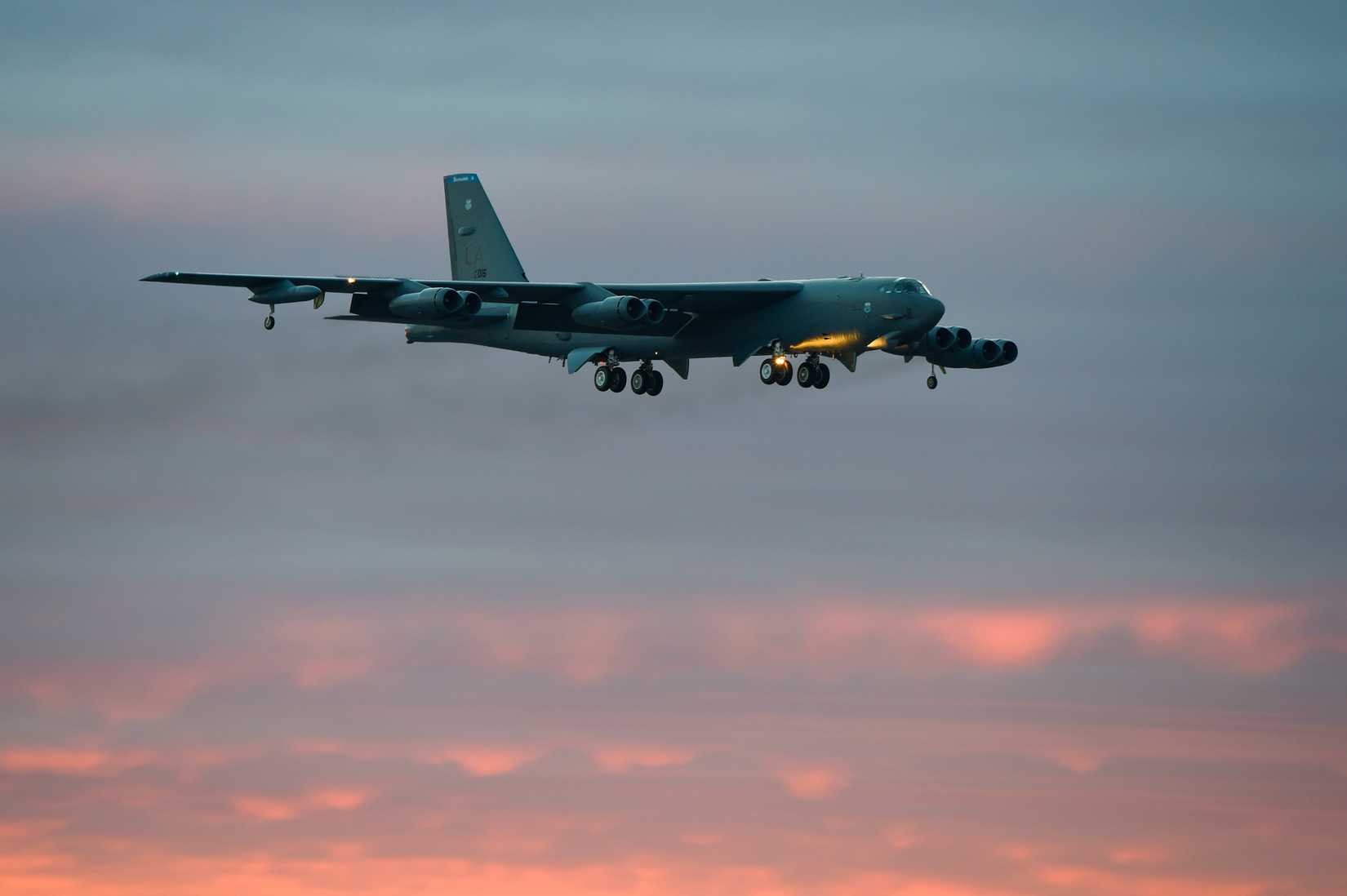 A B-52 Stratofortress, 2nd Bomb Wing, participates in Vigilant Shield 15