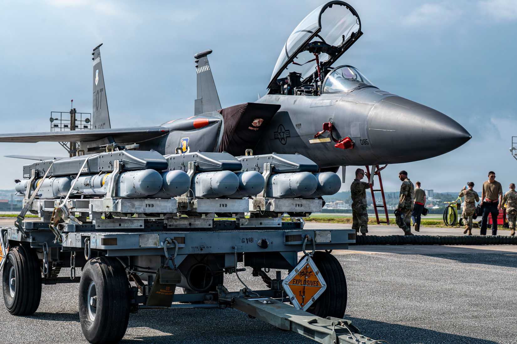 Air Force F-15E Strike Eagle assigned to the 85th Test and Evaluation Squadron, Eglin Air Force Base
