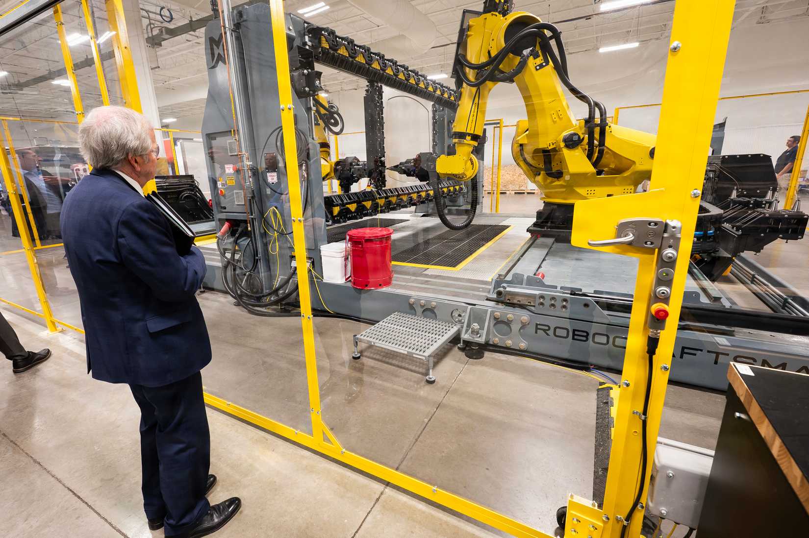 Air Force Materiel Command (AFMC) civic leaders visited the University of Dayton Research Institute’s Integrated Technology Operations Center (UDRIITOC) near Wright-Patterson Air Force Base