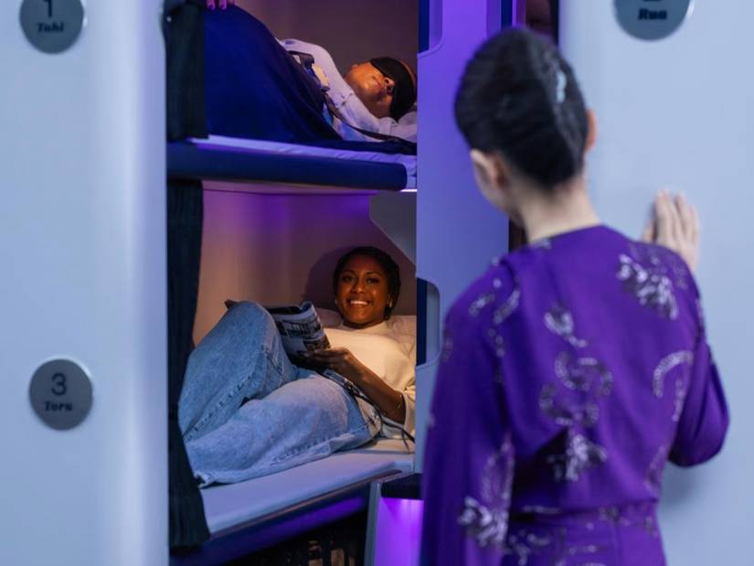 Air New Zealand Skynest bunk beds