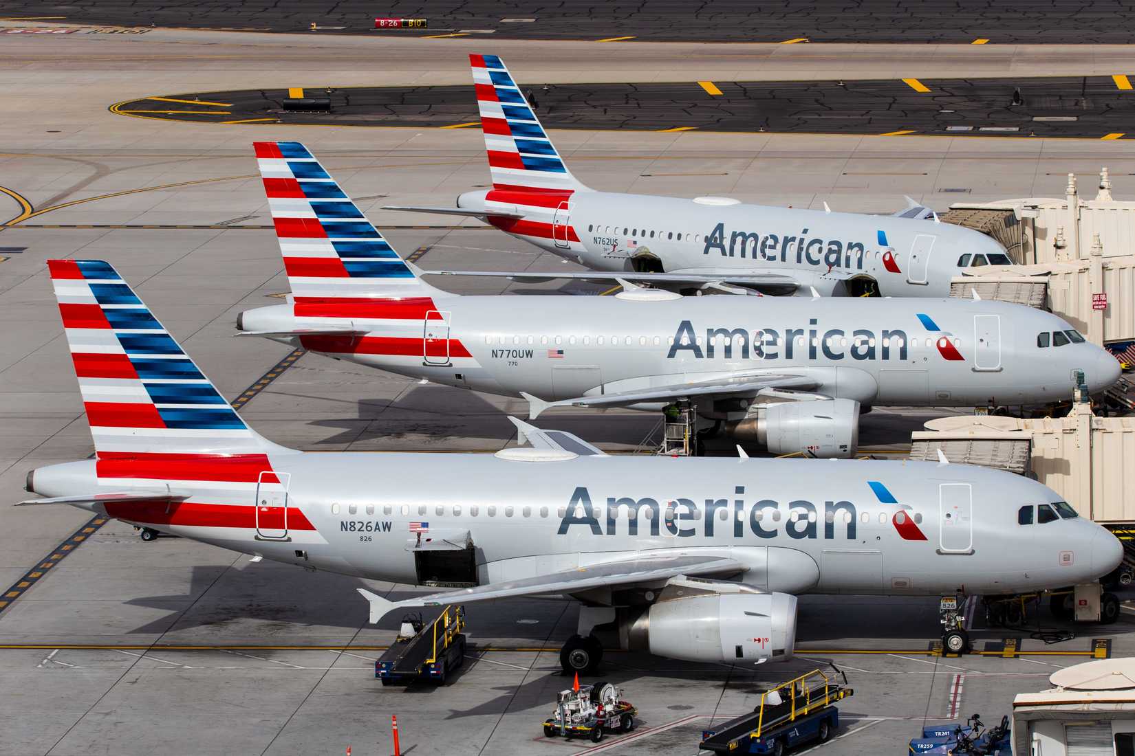 American Airlines aircraft parked