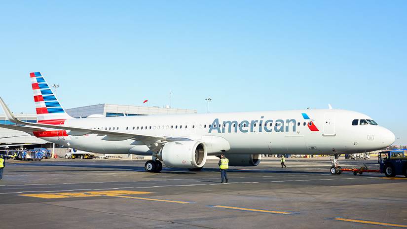 American Airlines new Airbus A321xlr side view