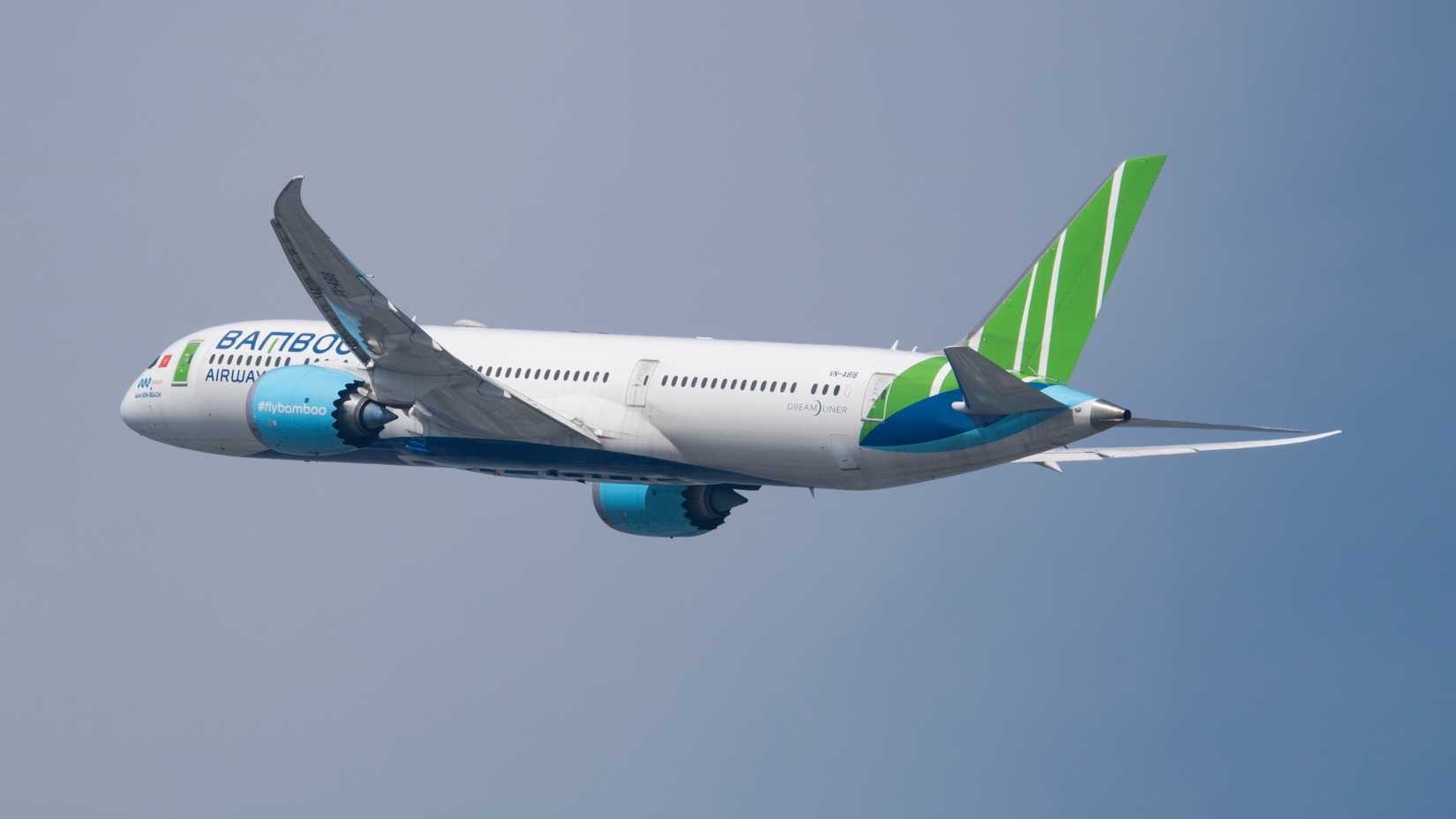 Bamboo Airways 787 in the sky