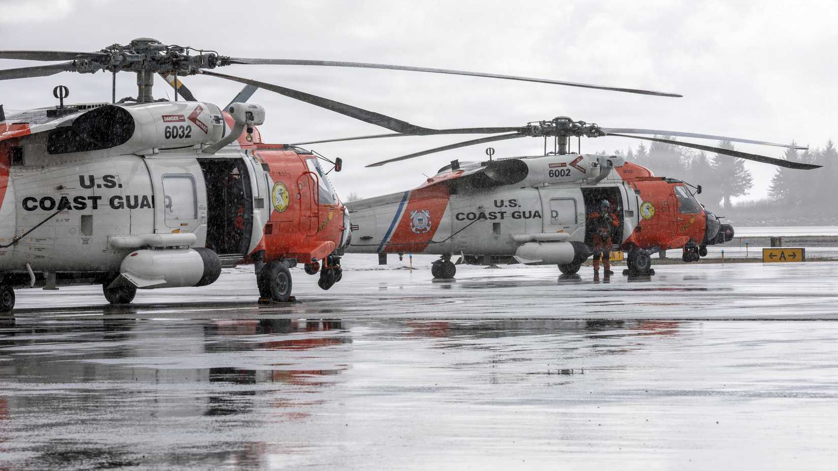Coast Guard MH-60T Jayhawk aviators, assigned to Sector Southeastern Alaska and U.S. Arctic out of USCG Air Station Sitka