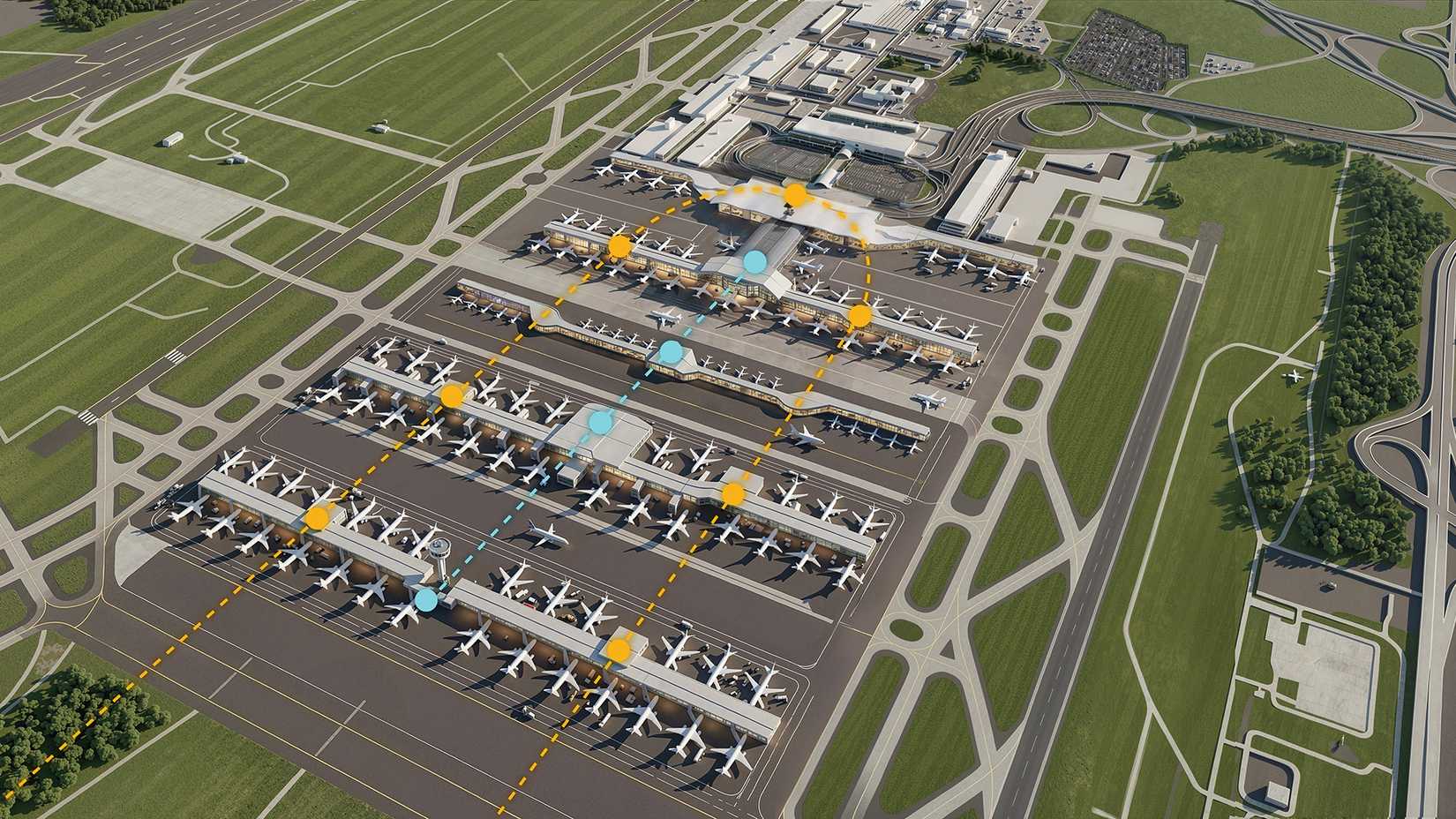 Washington Dulles International Airport conceptual rendering