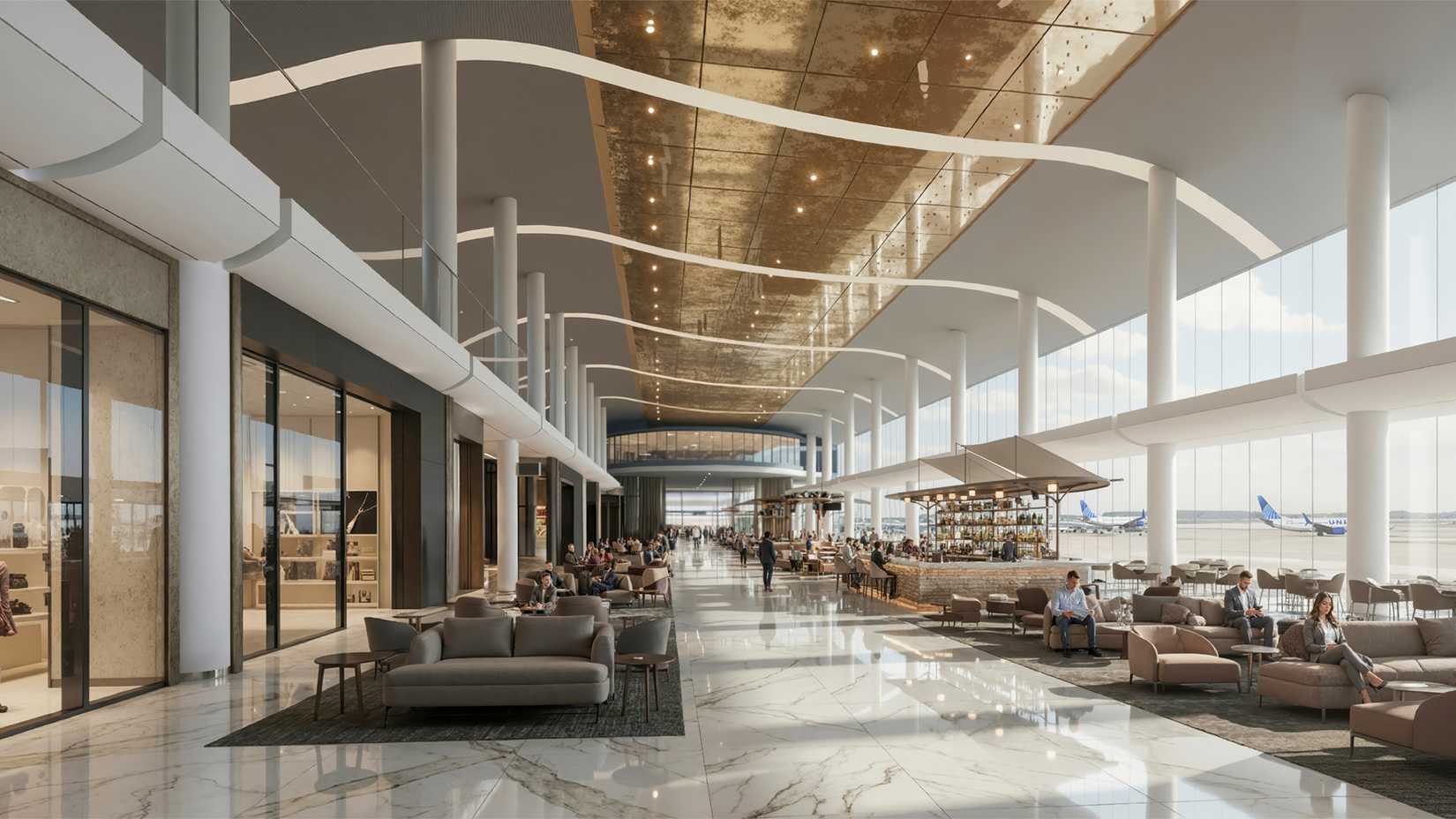 Washington Dulles International Airport conceptual rendering