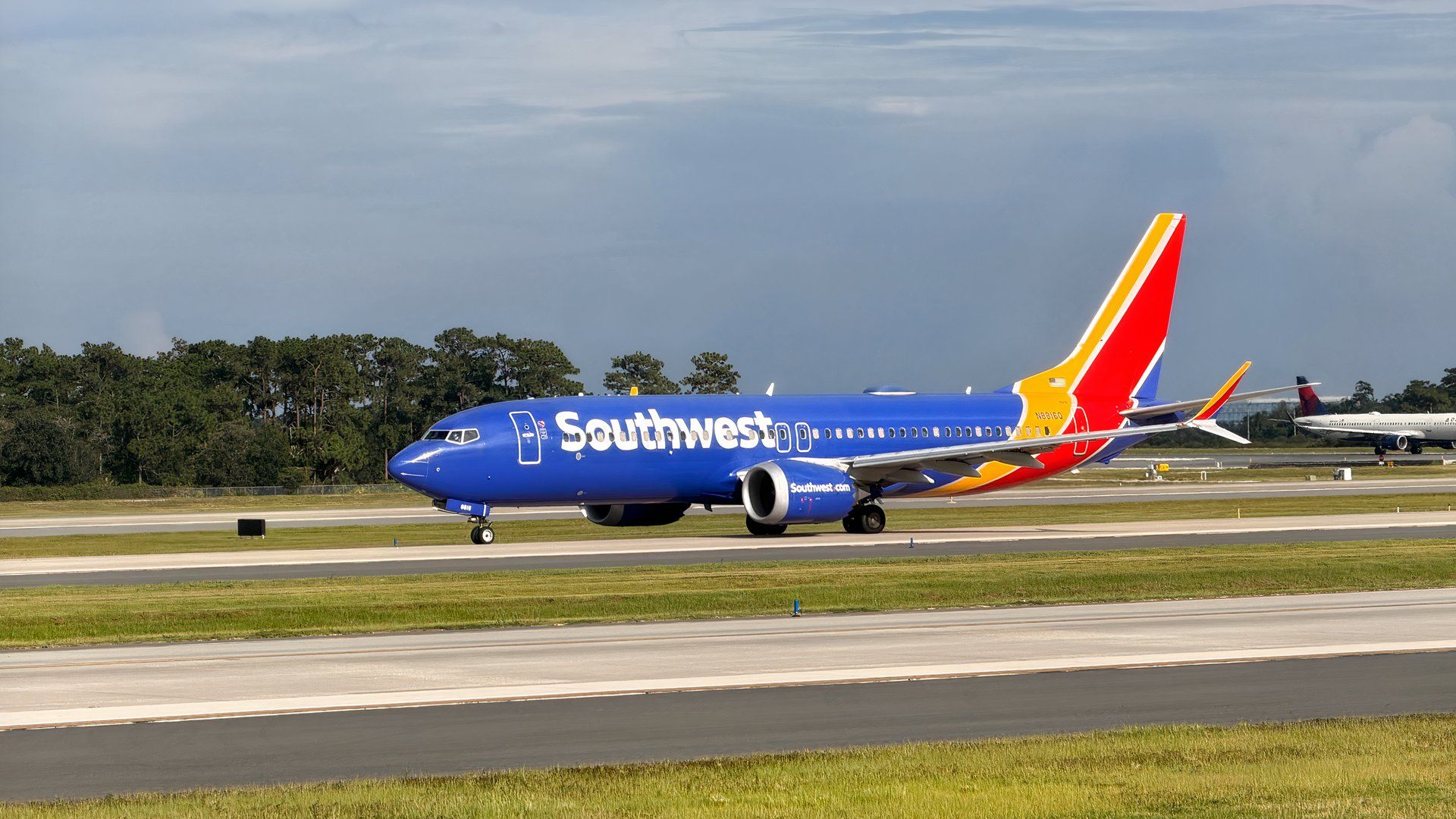 Southwest Airlines Boeing 737 MAX 8 at Orlando International Airport. 