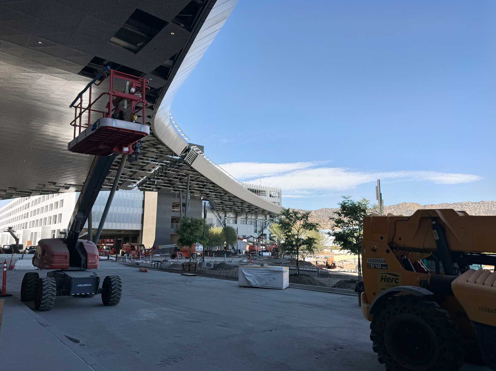 Hollywood Burbank Airport terminal canopy