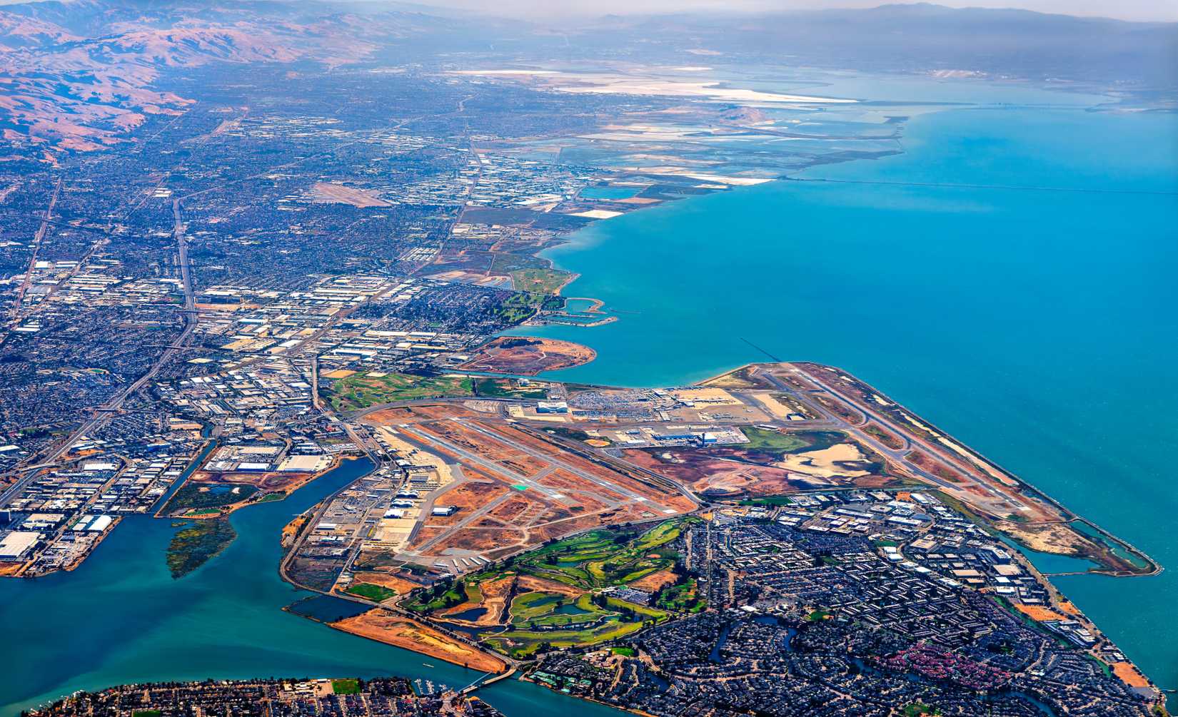 Oakland International AIrport Aerial View