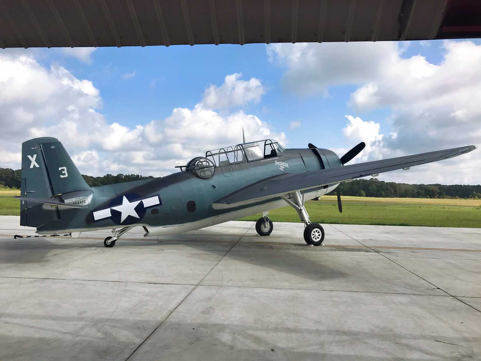 TBM-3E Avenger painted as the one flown by George H.W. Bush