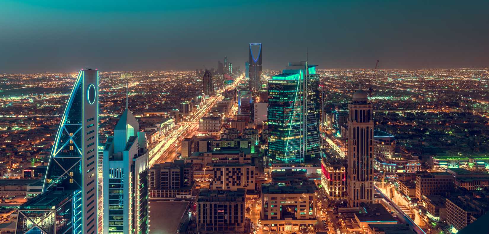 riyadh skyline from the air
