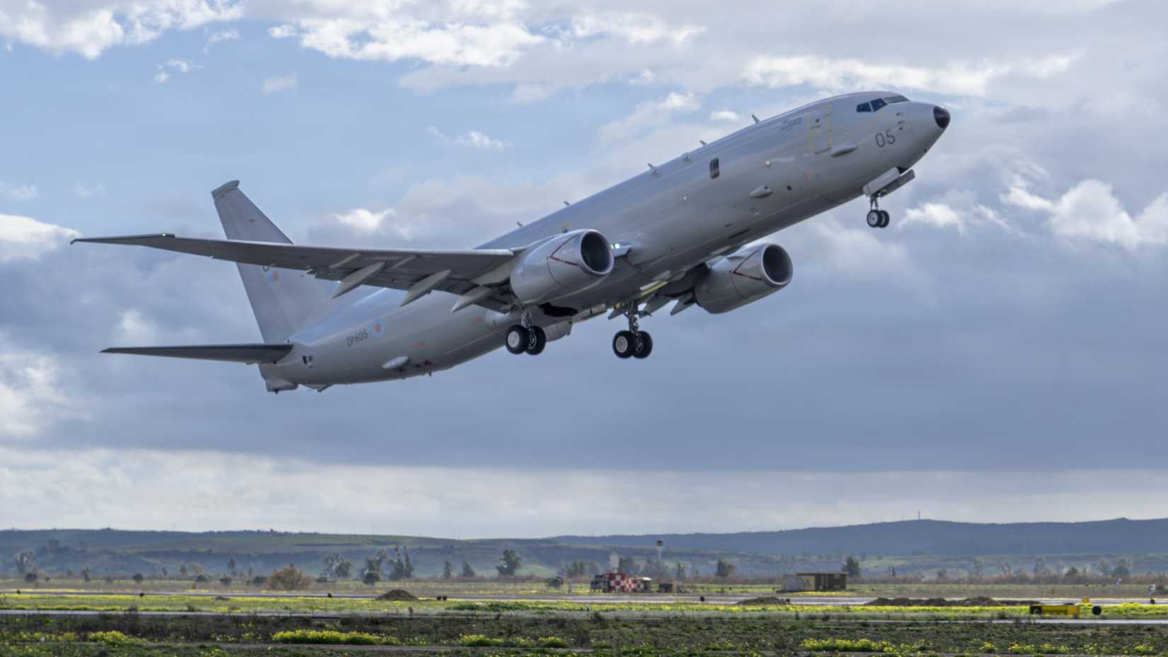 Royal Air Force P-8A Poseidon aircraft on-the-go during the Joint Exploration and Discussion of Initiatives Symposium at Naval Air Station Sigonella, Sicily